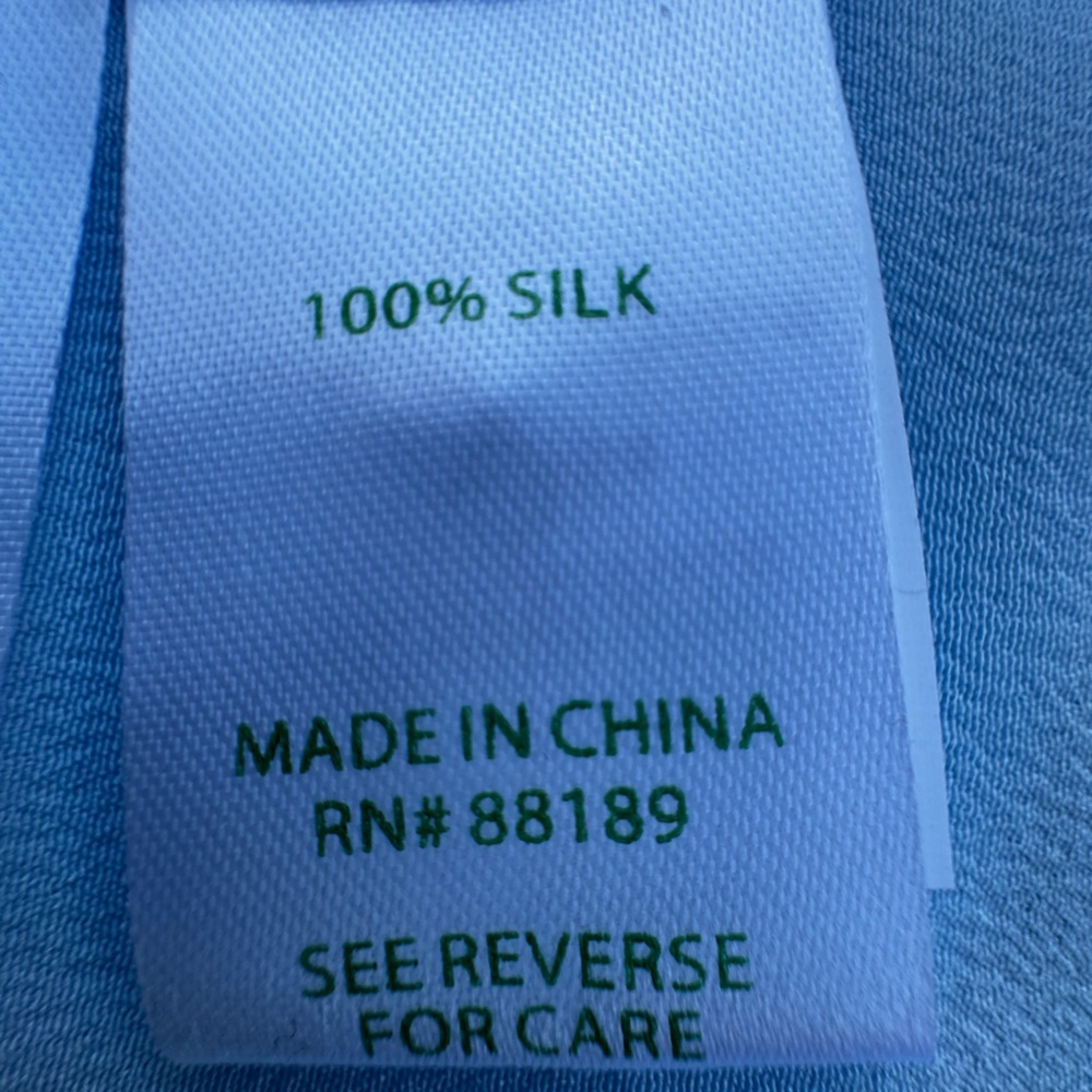 Lilly Pulitzer New Elsa Sky Blue Blouse Size Large - Picture 9 of 10